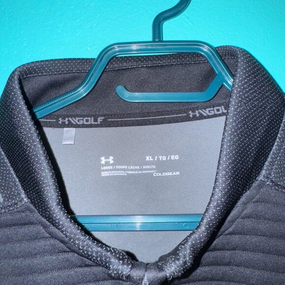 Black Under Armour Loose Zip Up Sweater, Size XL - Picture 2 of 3